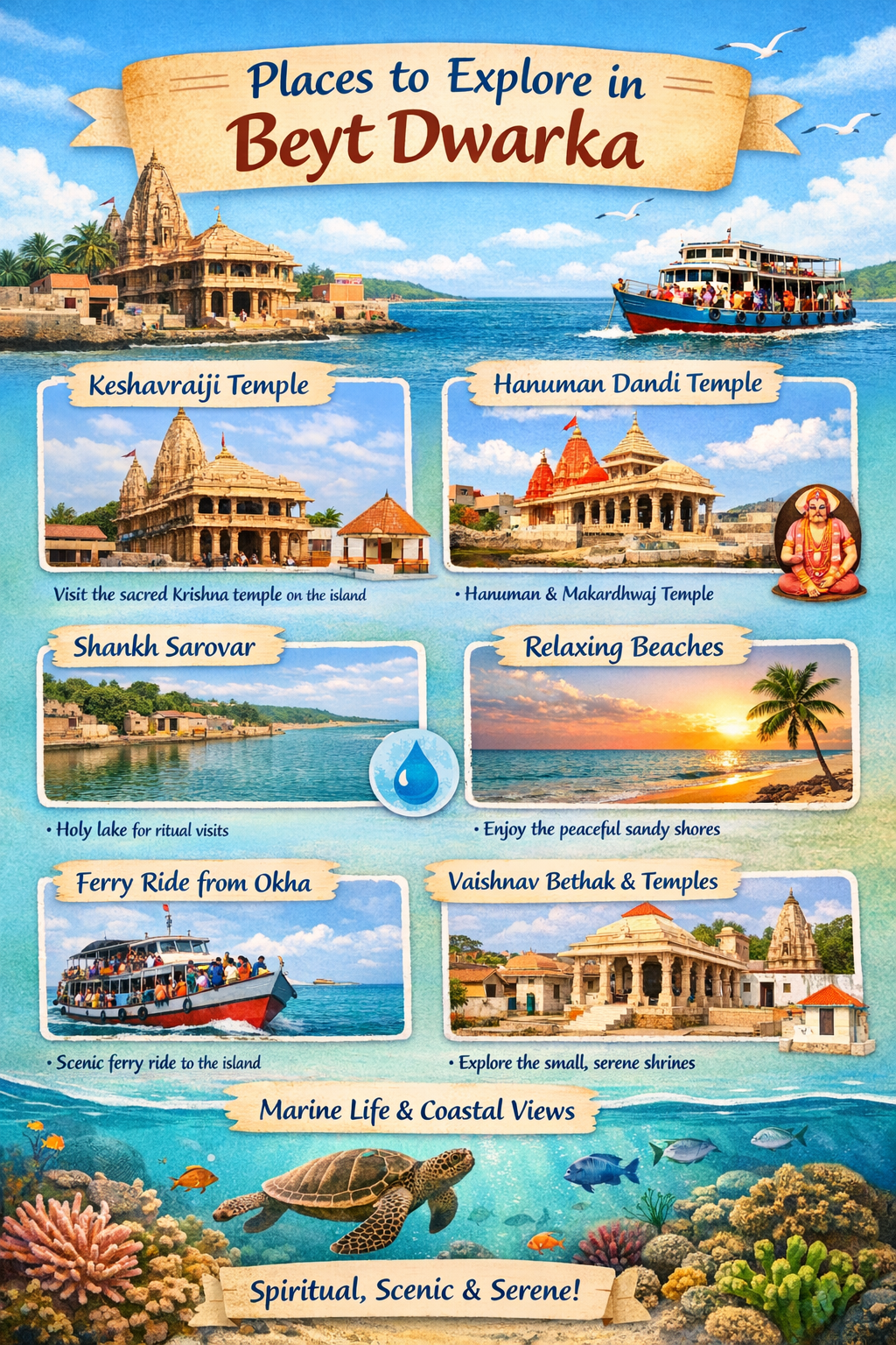 Discover Beyt Dwarka: Spiritual & Scenic Island Getaway